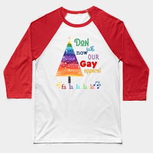 Gay Apparel Christmas Baseball T-Shirt